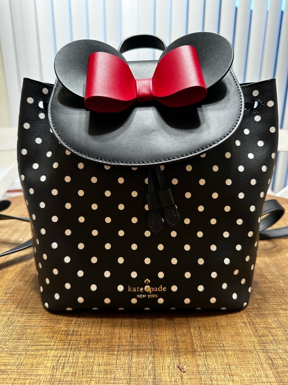 Minnie Mouse kate spade Black Polka Dot Backpack